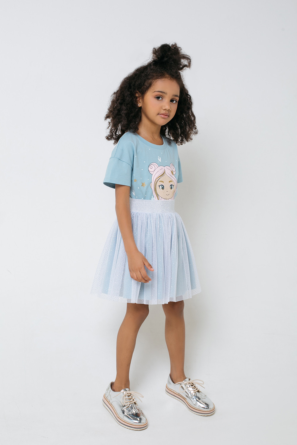 картинка Юбка для девочки Crockid КР 7119 голубой к311 от магазина детских товаров ALiSa