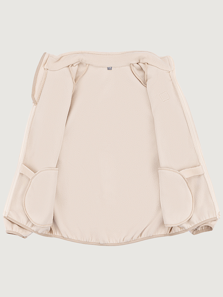 картинка Куртка флисовая для девочки NIKASTYLE 4т10424 Беж от магазина детских товаров ALiSa