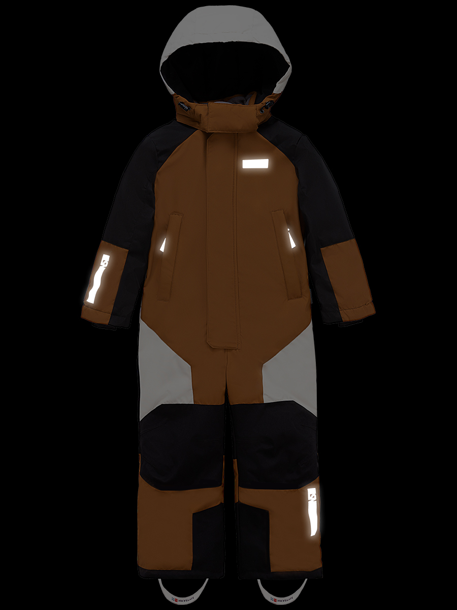 картинка Комбинезон зимний для мальчика NIKASTYLE 8з6524 Кэмел черный от магазина детских товаров ALiSa