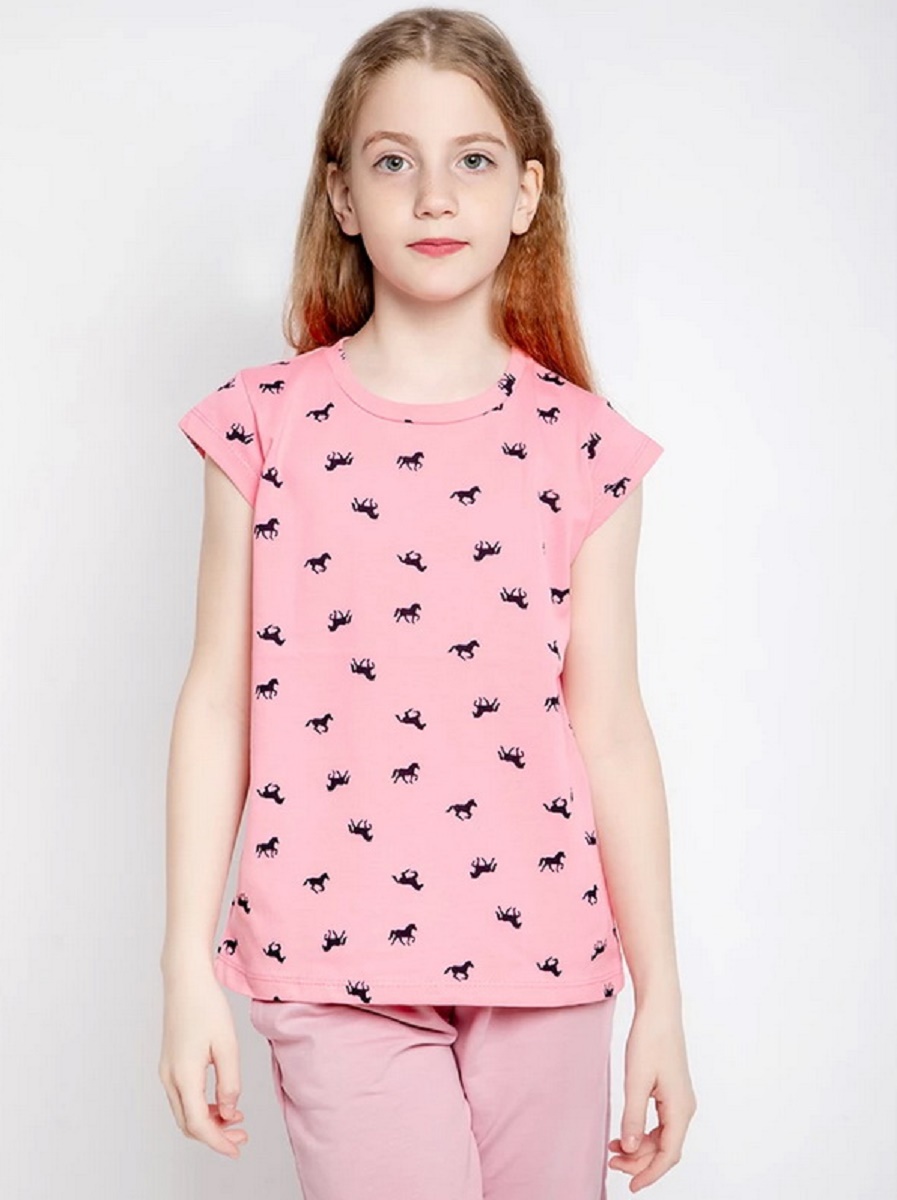 картинка Футболка для девочки Youlala YLA 0142500402 Розовый от магазина детских товаров ALiSa