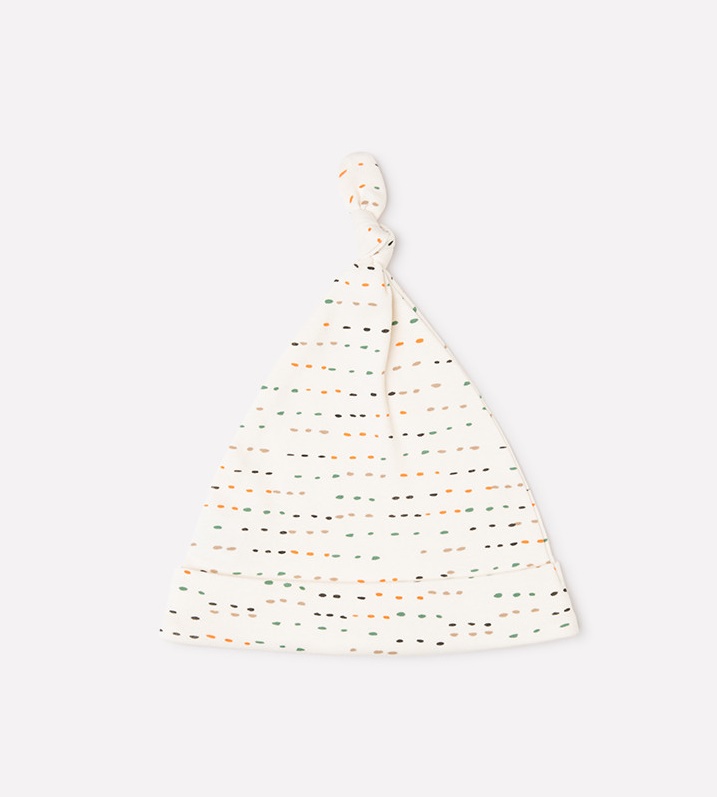 картинка Шапка для девочки Crockid К 8036 цветные штрихи на белой лилии от магазина детских товаров ALiSa