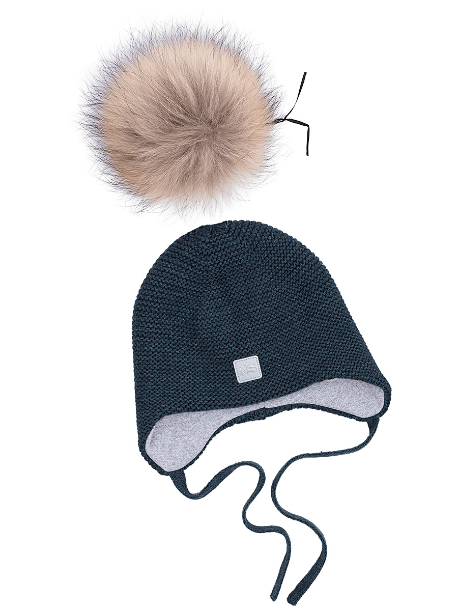 картинка Шапка утепленная для мальчика NIKASTYLE 11з10123 джинсовый от магазина детских товаров ALiSa