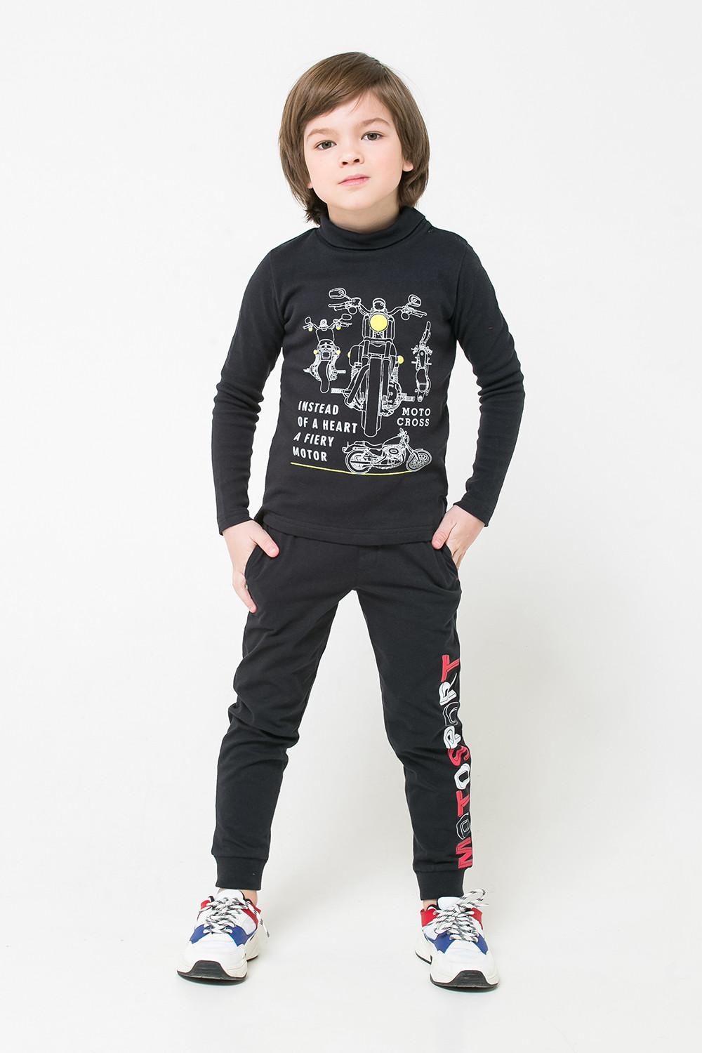 картинка Брюки для мальчика Crockid К 4725 черный к1253 от магазина детских товаров ALiSa