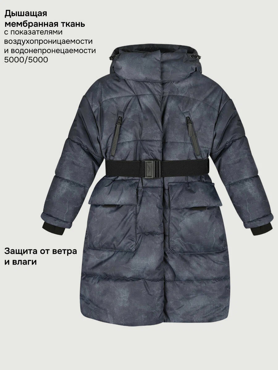 картинка Пальто для девочки NIKASTYLE 6з7425 Черный от магазина детских товаров ALiSa