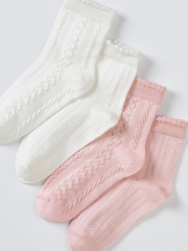картинка Носки для девочки Artie 4 пары 4-3d932 Розовый Молочный от магазина детских товаров ALiSa
