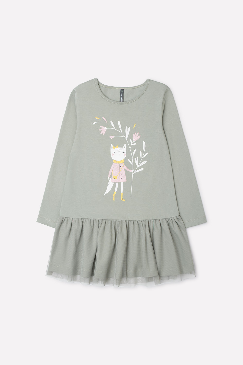 картинка Платье для девочки Crockid КР 5711 оливковый хаки к299 от магазина детских товаров ALiSa