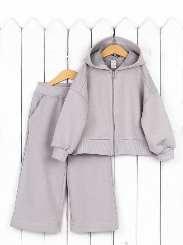 картинка Комплект для девочки Baby Boom КД536/2-Ф Светло-серый Б118 от магазина детских товаров ALiSa