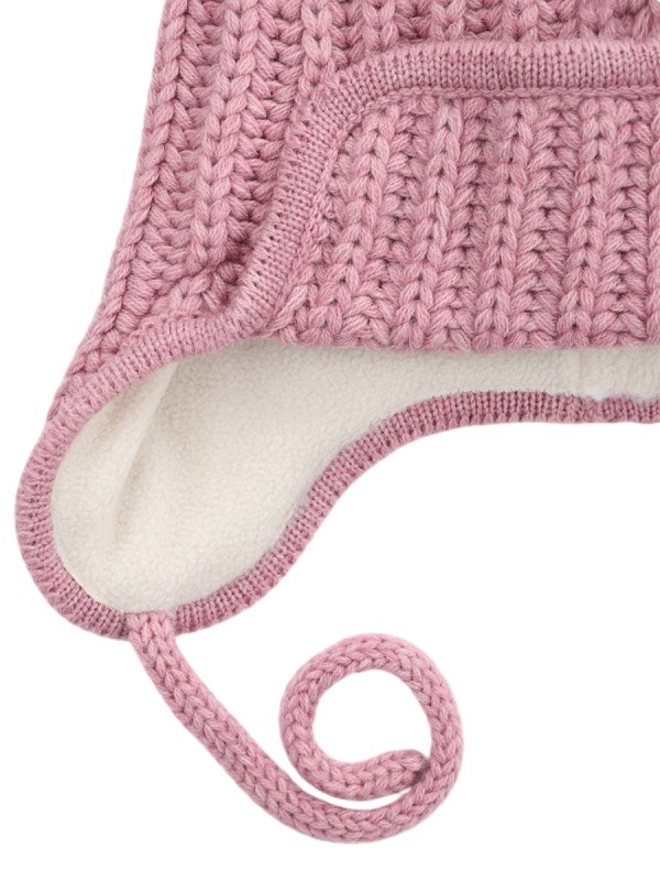 картинка Шапка ушанка утепленная для девочки NIKASTYLE 11з15824 Сухая роза от магазина детских товаров ALiSa