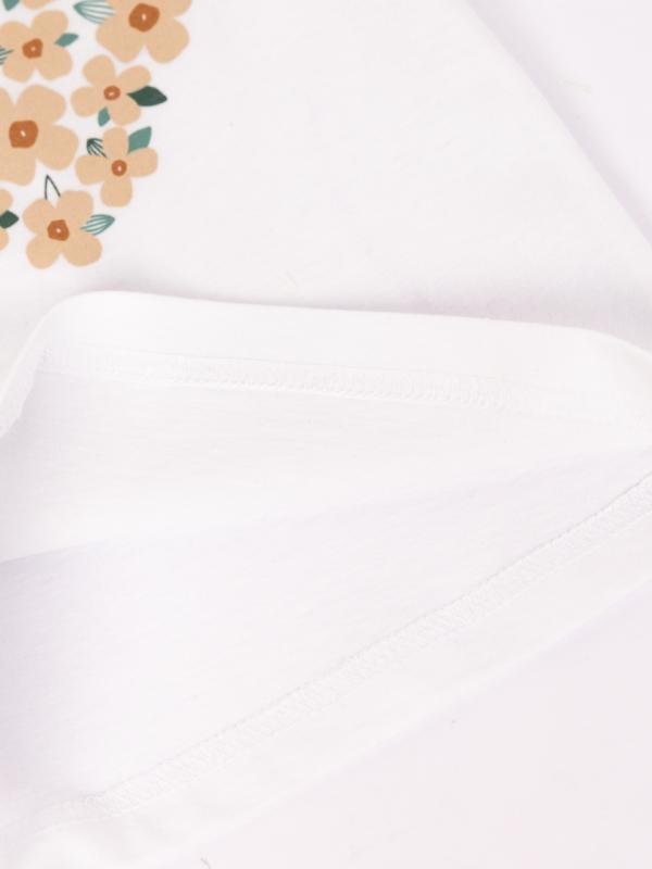 картинка Футболка для девочки Baby Boom Ф157/2-К Белый от магазина детских товаров ALiSa