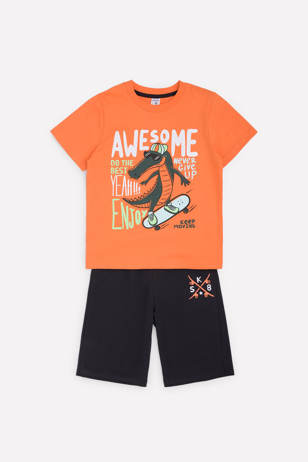 картинка Комплект для мальчика Crockid К 2749 оранжевый апельсин + уголный серый к1261 от магазина детских товаров ALiSa