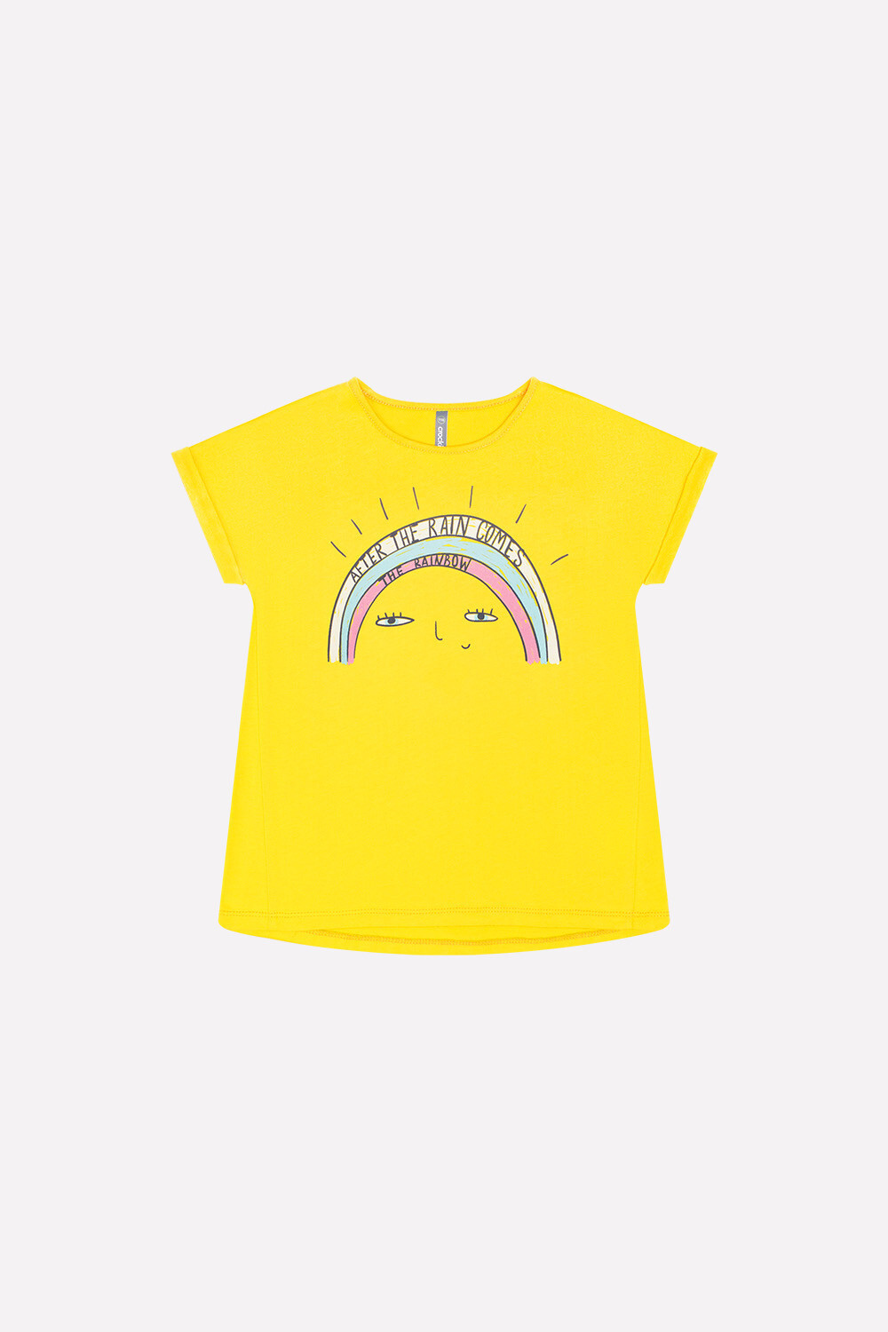 картинка Футболка для девочки Crockid КР 300822 желтый к232 от магазина детских товаров ALiSa