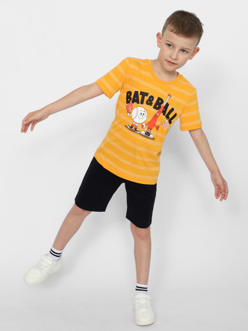 картинка Футболка для мальчика Cherubino CWKB 63386-29 Оранжевый от магазина детских товаров ALiSa