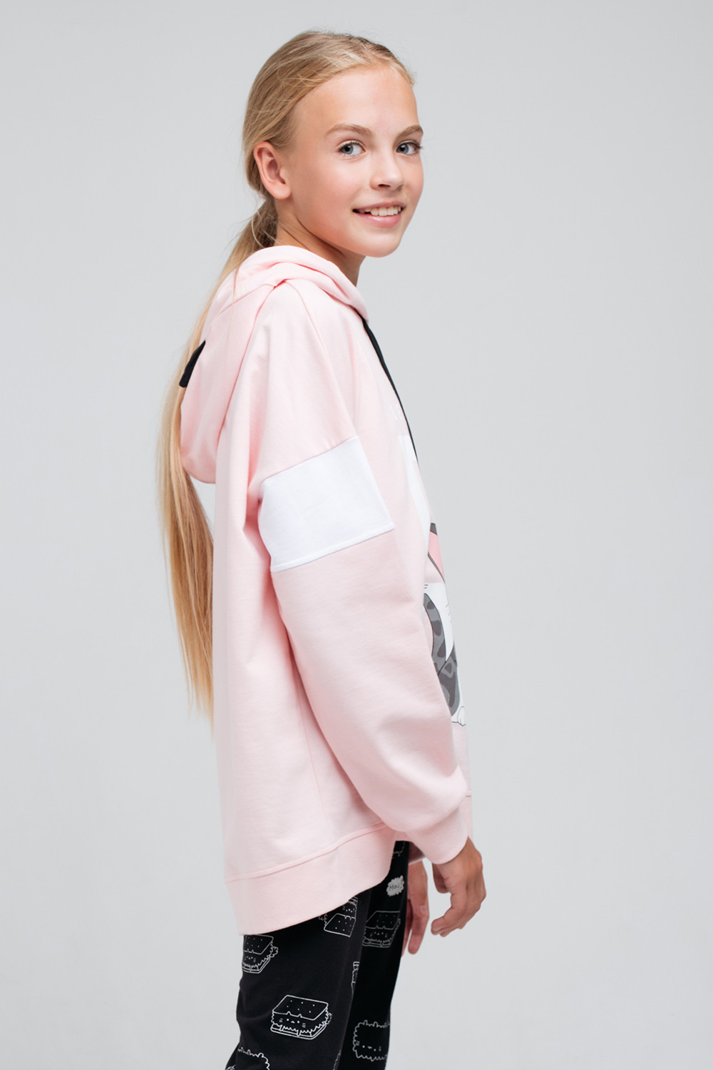 картинка Джемпер для девочки КБ 301823 светло-розовый к73 от магазина детских товаров ALiSa