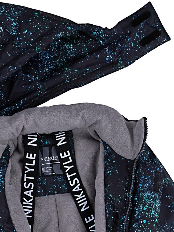 картинка Комбинезон зимний для мальчика NIKASTYLE 8з5524 Черный бирюза от магазина детских товаров ALiSa