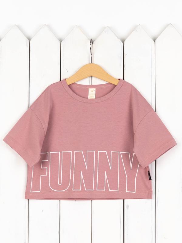 картинка Футболка для девочки Baby Boom Ф159/1-К Пудра от магазина детских товаров ALiSa