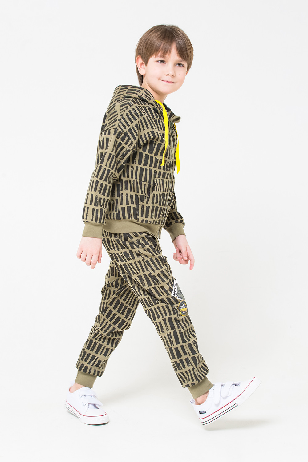 картинка Брюки для мальчика Crockid КР 4872 хаки, лесная текстура к264 от магазина детских товаров ALiSa