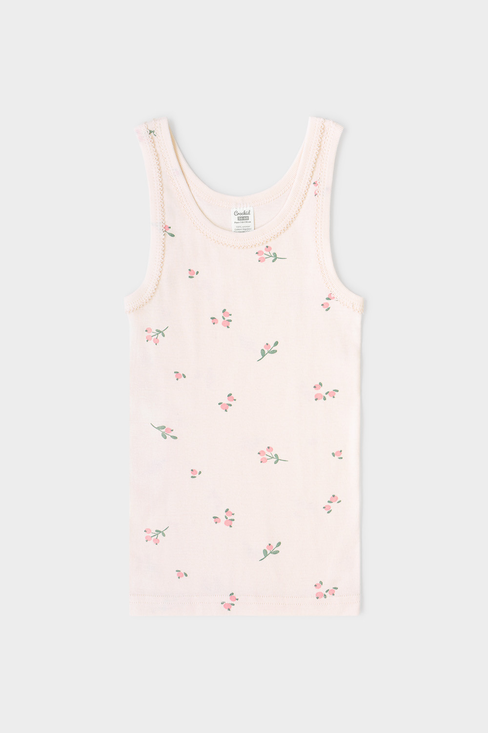 картинка Майка для девочки Crockid К 1066 ягодная полянка на сливках от магазина детских товаров ALiSa