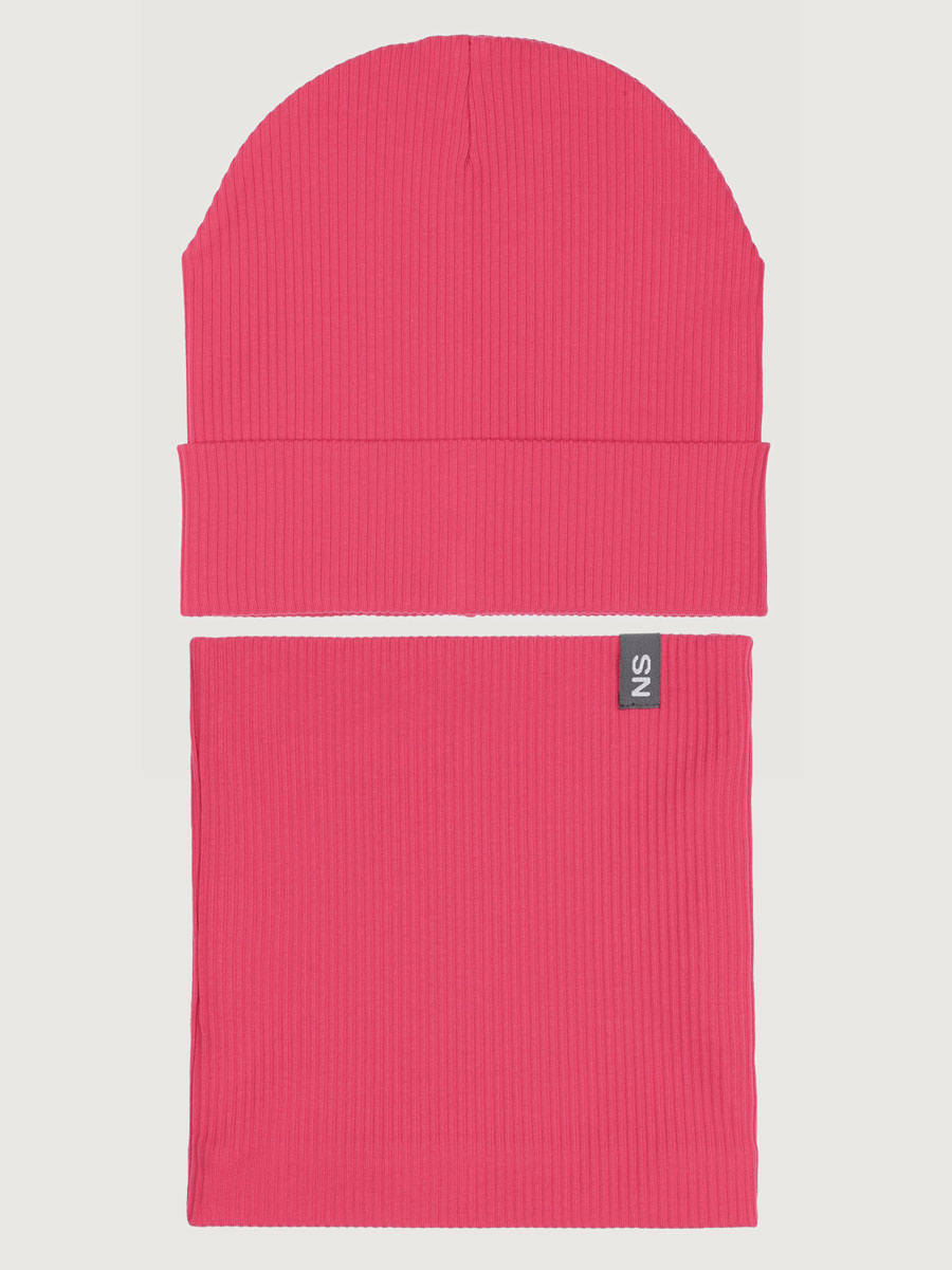 картинка Комплект деми шапка снуд для девочки NIKASTYLE 12л12425 Ягода от магазина детских товаров ALiSa