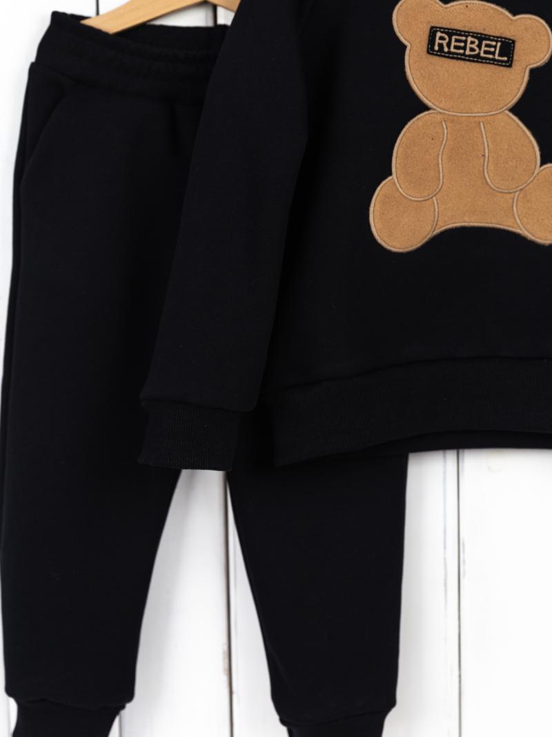 картинка Комплект детский Baby Boom КД493/5-Ф Черный мишка от магазина детских товаров ALiSa