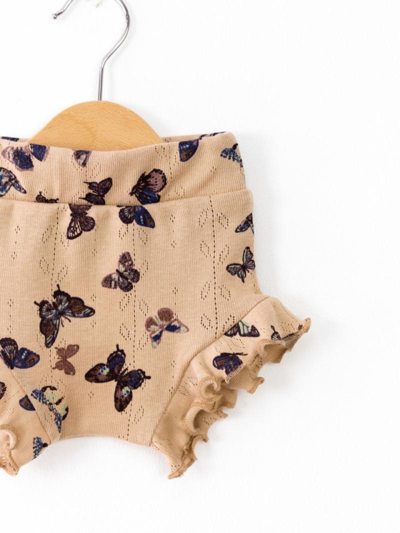 картинка Трусы шорты для девочки Baby Boom П69/15 Бабочки на бежевом от магазина детских товаров ALiSa