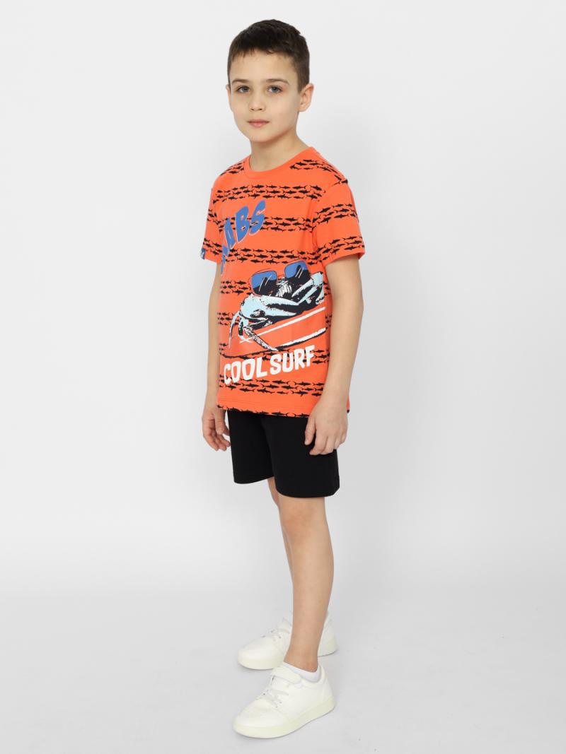 картинка Футболка для мальчика Cherubino CSKB 63550-29-370 Оранжевый от магазина детских товаров ALiSa