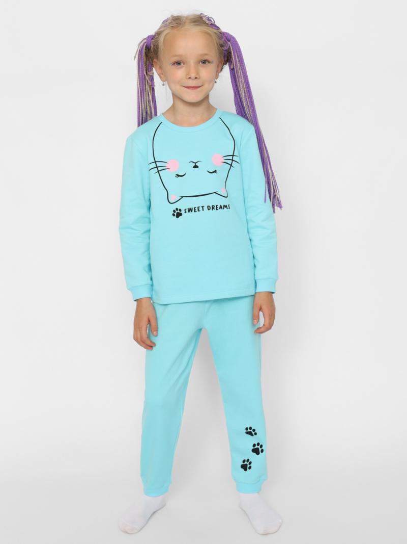 картинка Пижама для девочки CWKG 50152-40 Бирюзовый от магазина детских товаров ALiSa