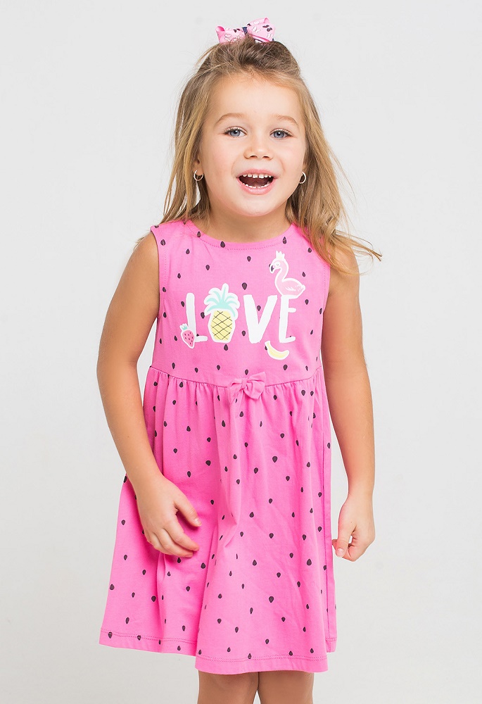 картинка Платье для девочки Crockid К 5433 арбуз на розовом облаке к1234 от магазина детских товаров ALiSa