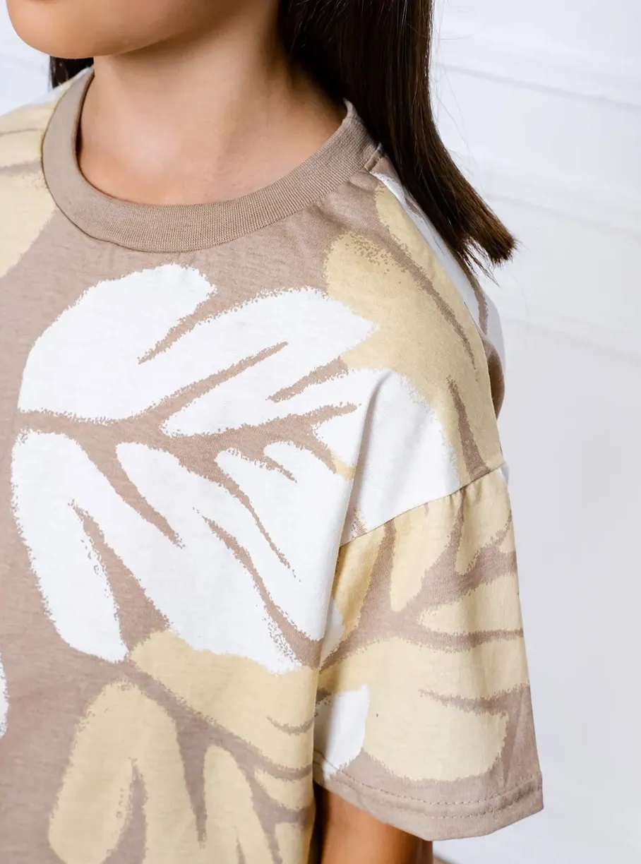 картинка Комплект для девочки YLA 7792100101 Коричневый листья от магазина детских товаров ALiSa