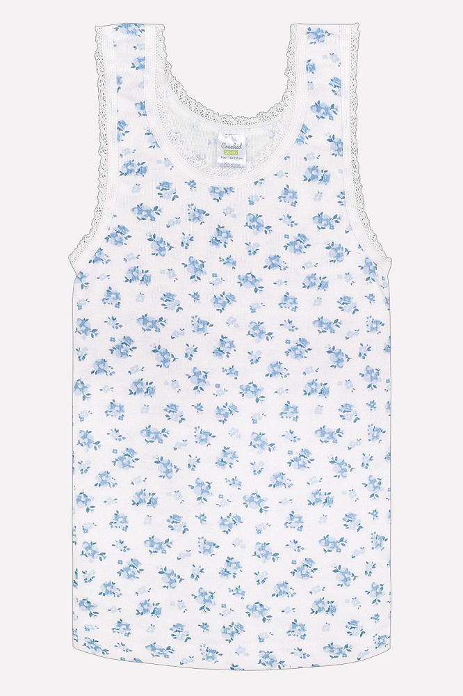 картинка Майка для девочки Crockid К 1077 весенние букетики на сахаре от магазина детских товаров ALiSa