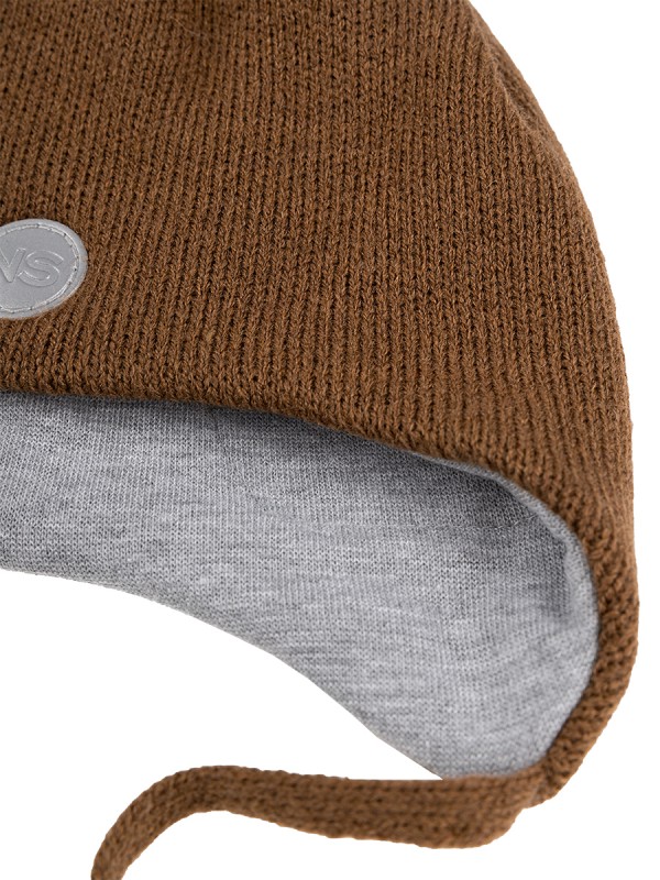 картинка Шапка утепленная для мальчика NIKASTYLE 11з15424 Орех от магазина детских товаров ALiSa