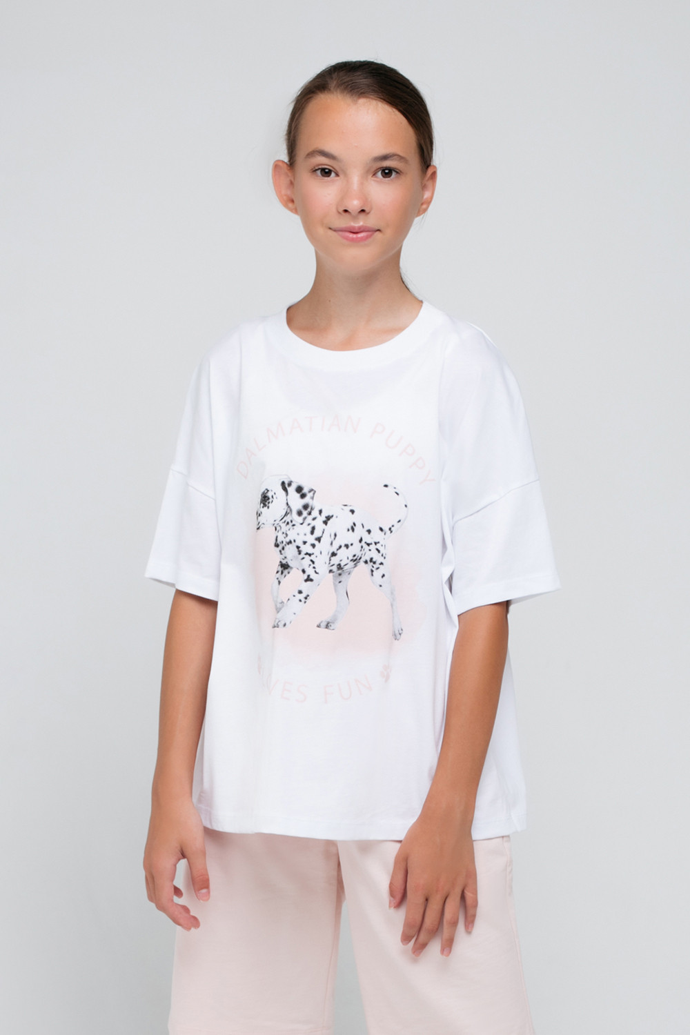 картинка Футболка для девочки КБ 301804 белый к65 от магазина детских товаров ALiSa