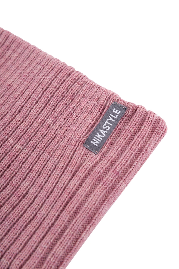 картинка Комплект шапка снуд для девочки NIKASTYLE 12з16424 Сухая роза от магазина детских товаров ALiSa