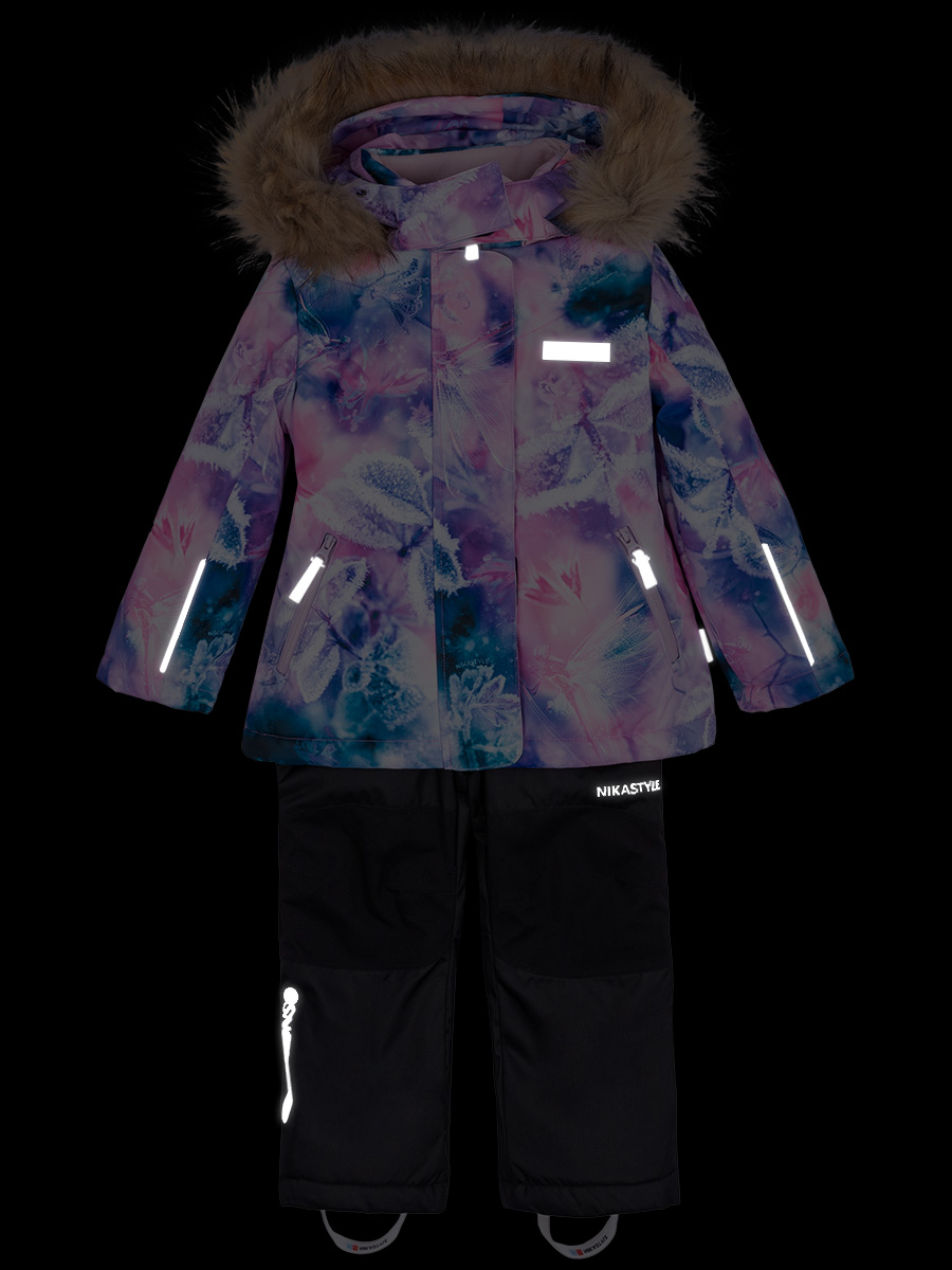 картинка Комплект зимний для девочки NIKASTYLE 7з1223 изумрудный черный от магазина детских товаров ALiSa