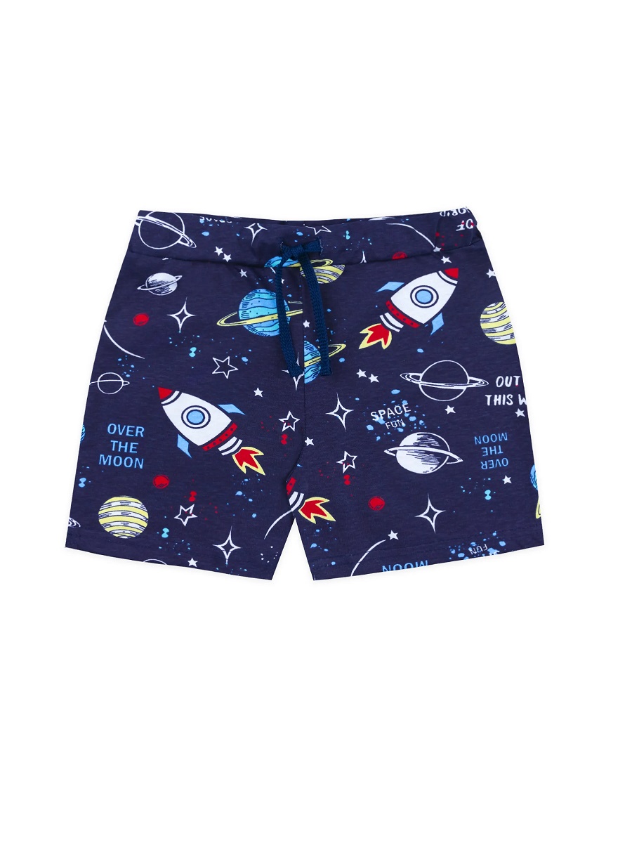 картинка Шорты для мальчика Youlala 0613102611 Темно синий космос от магазина детских товаров ALiSa