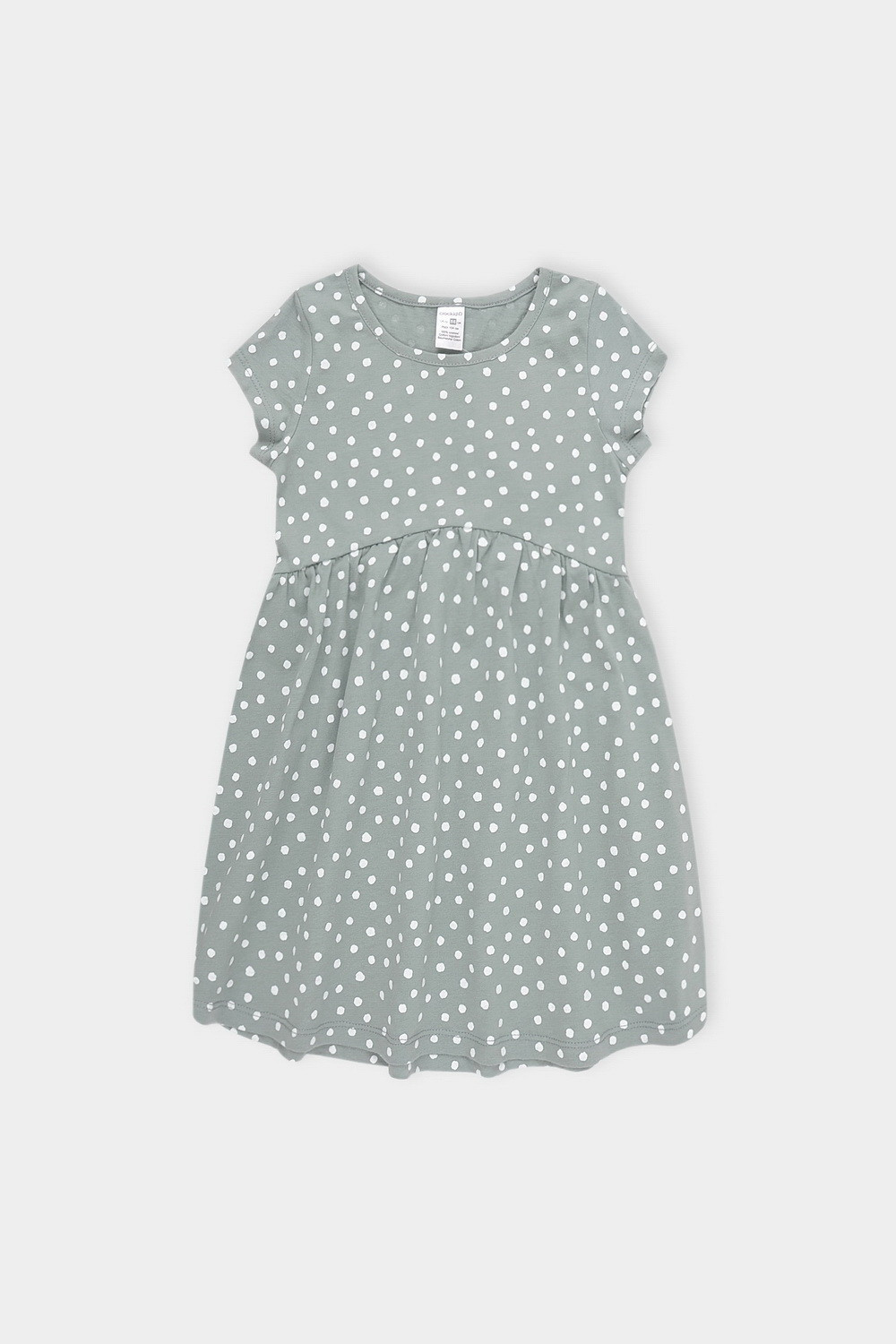 картинка Платье для девочки Crockid К 5653 полынь, горошек от магазина детских товаров ALiSa
