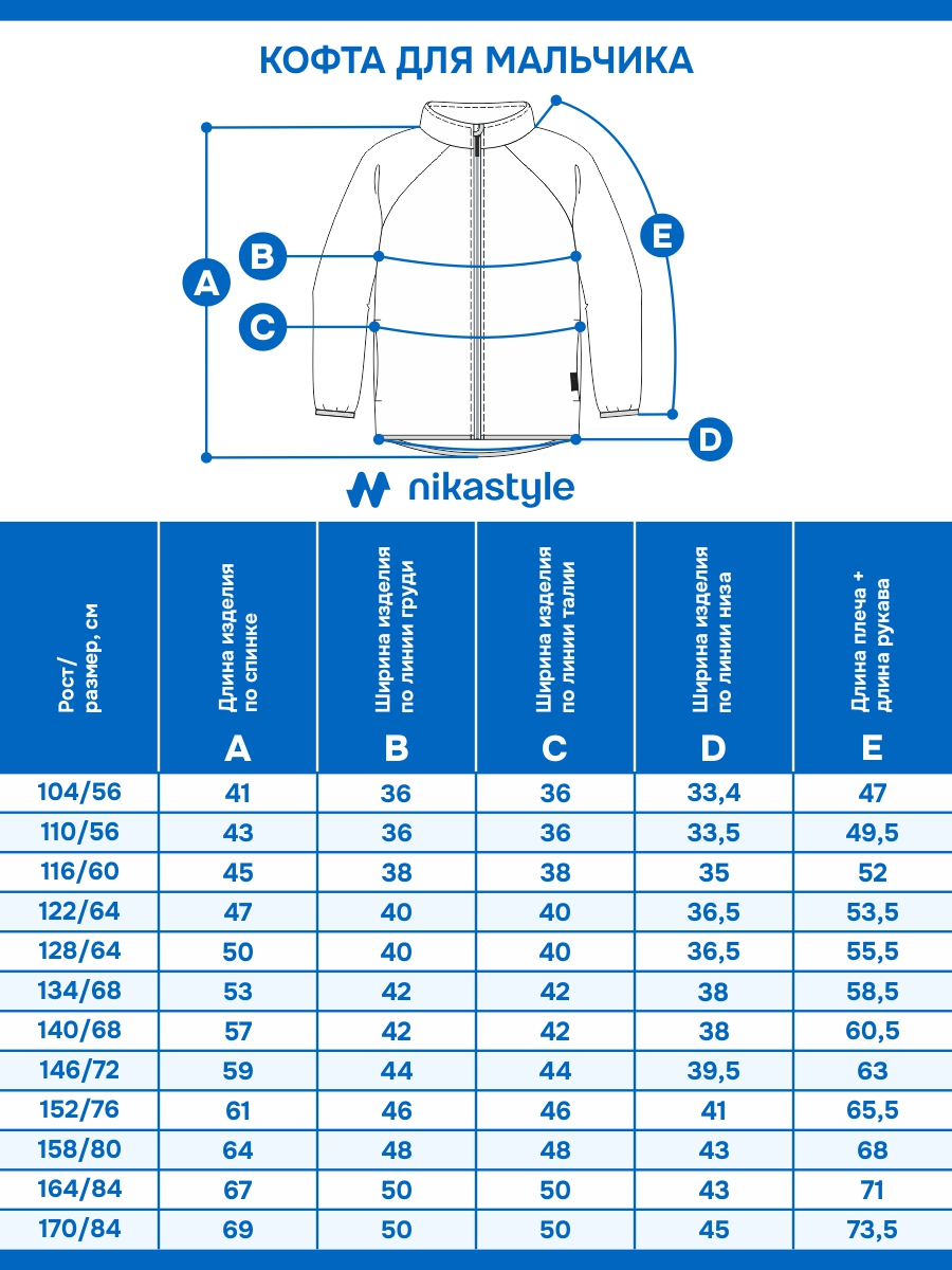 картинка Куртка флисовая для мальчика NIKASTYLE 4т10324 Неви от магазина детских товаров ALiSa