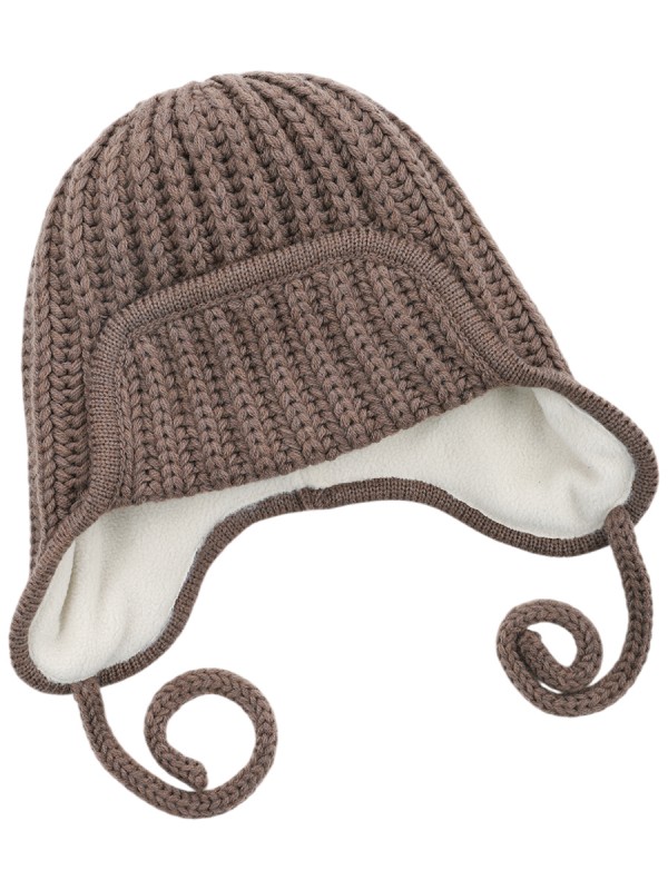 картинка Шапка ушанка утепленная для девочки NIKASTYLE 11з15824 Кофе от магазина детских товаров ALiSa