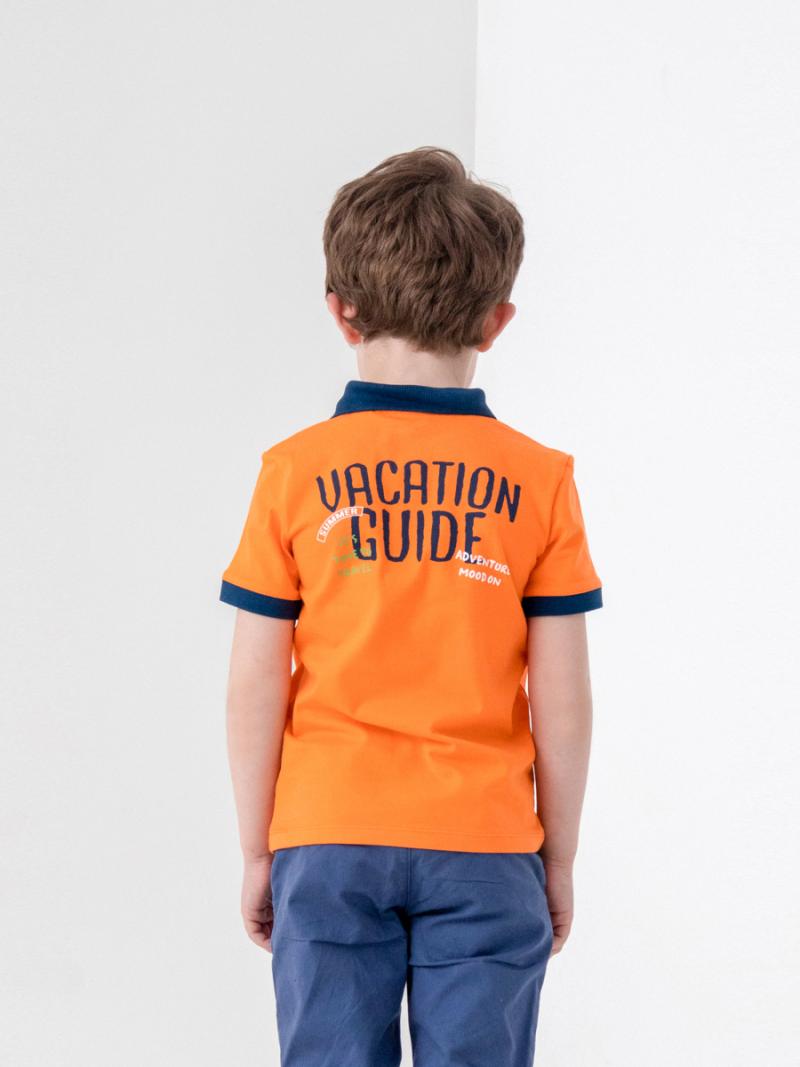 картинка Рубашка-поло для мальчика Сherubino CSKB 63109-29-318 Оранжевый от магазина детских товаров ALiSa