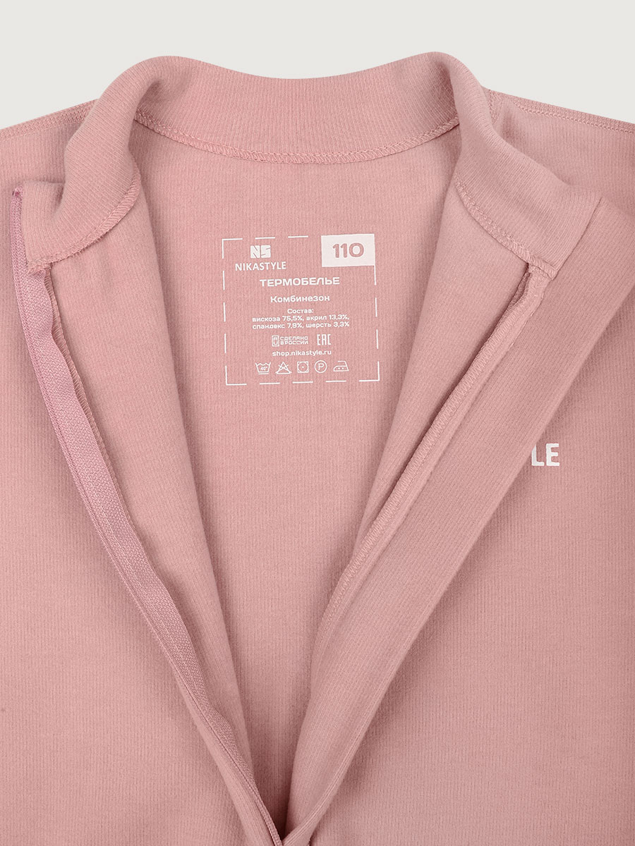 картинка Комбинезон флисовый для девочки NIKASTYLE 8т19025 Розовый от магазина детских товаров ALiSa