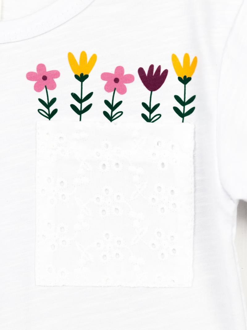 картинка Футболка для девочки Baby Boom Ф113/1-К Б106 Белый от магазина детских товаров ALiSa