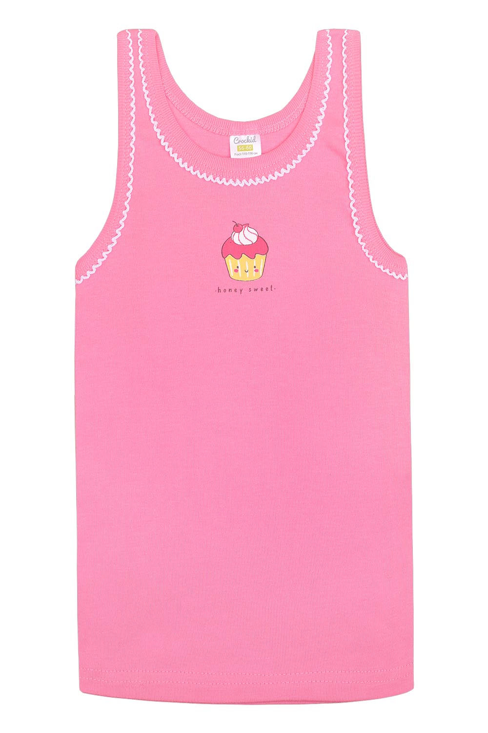 картинка Майка для девочки Crockid К 1066 розовая орхидея1 от магазина детских товаров ALiSa