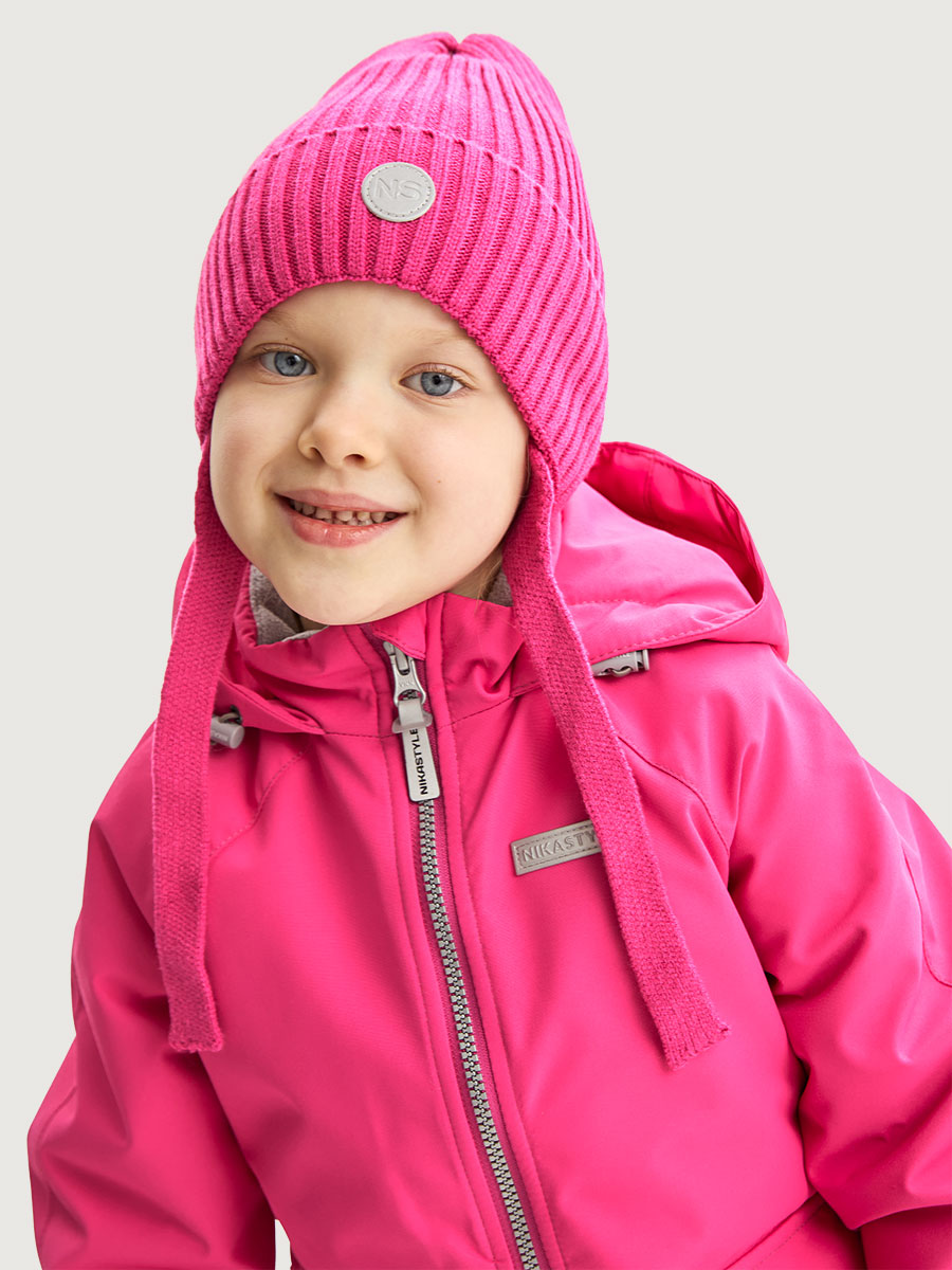 картинка Шапка для девочки NIKASTYLE 11м10425 Фуксия от магазина детских товаров ALiSa