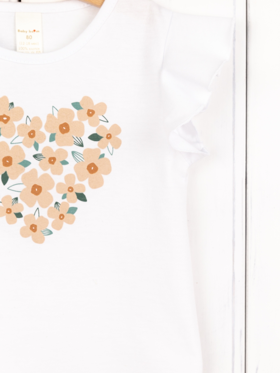 картинка Футболка для девочки Baby Boom Ф157/2-К Белый от магазина детских товаров ALiSa