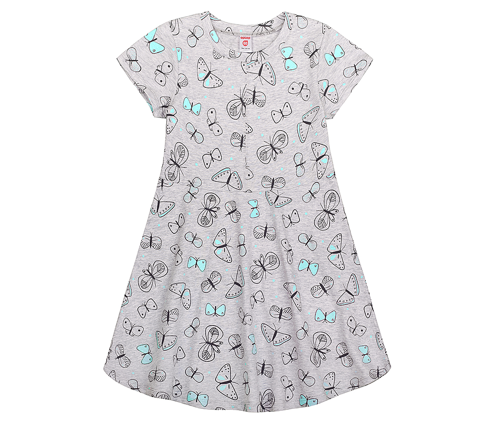 картинка Платье для девочки Crockid К 5403 яр.минт бабочки на меланже к115 от магазина детских товаров ALiSa