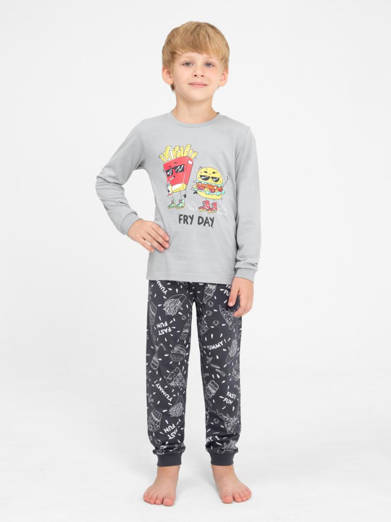 картинка Пижама для мальчика CWKB 50135-23 Серый от магазина детских товаров ALiSa