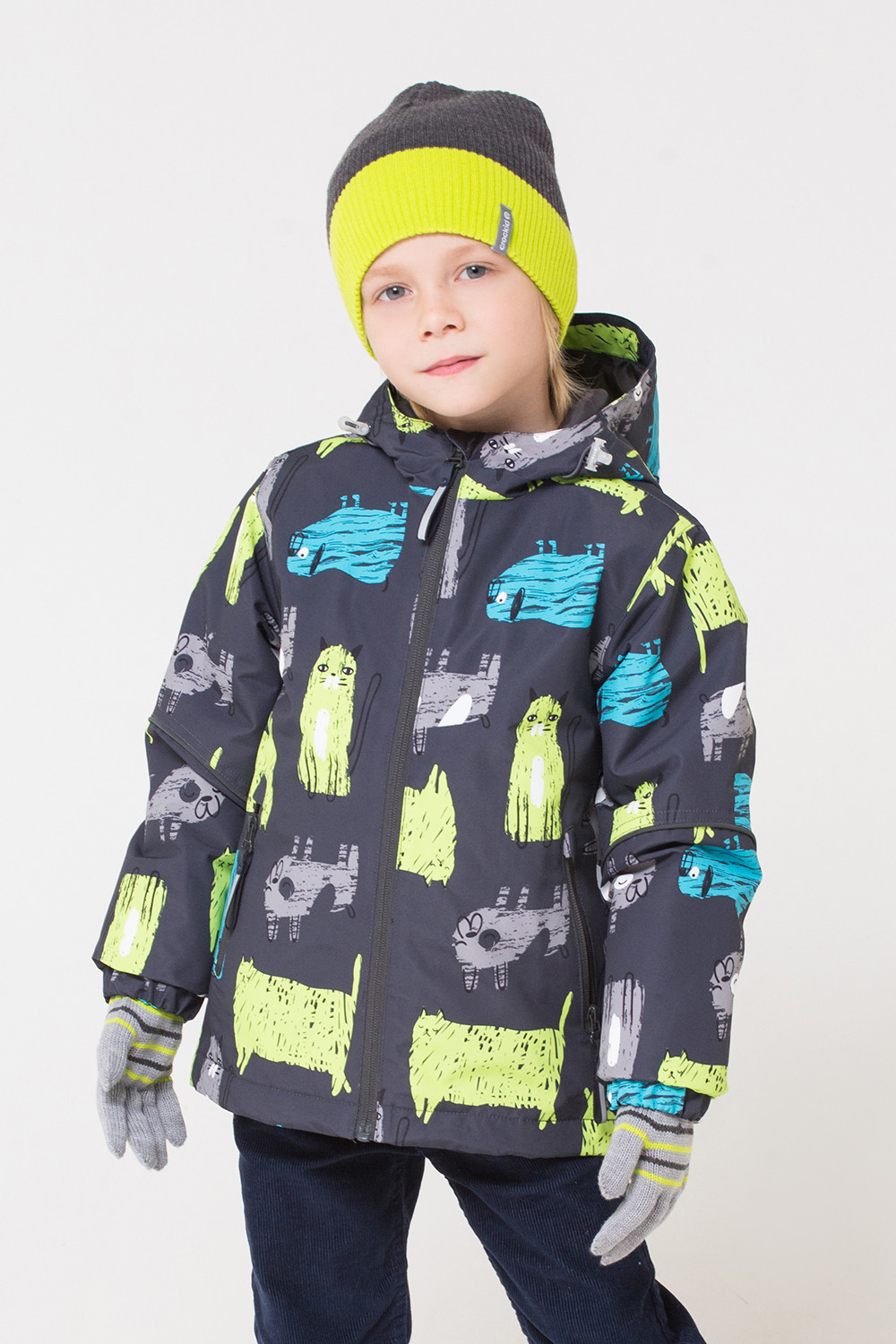 картинка Куртка утепленная для мальчика Crockid ВК 30081/н/3 ГР от магазина детских товаров ALiSa