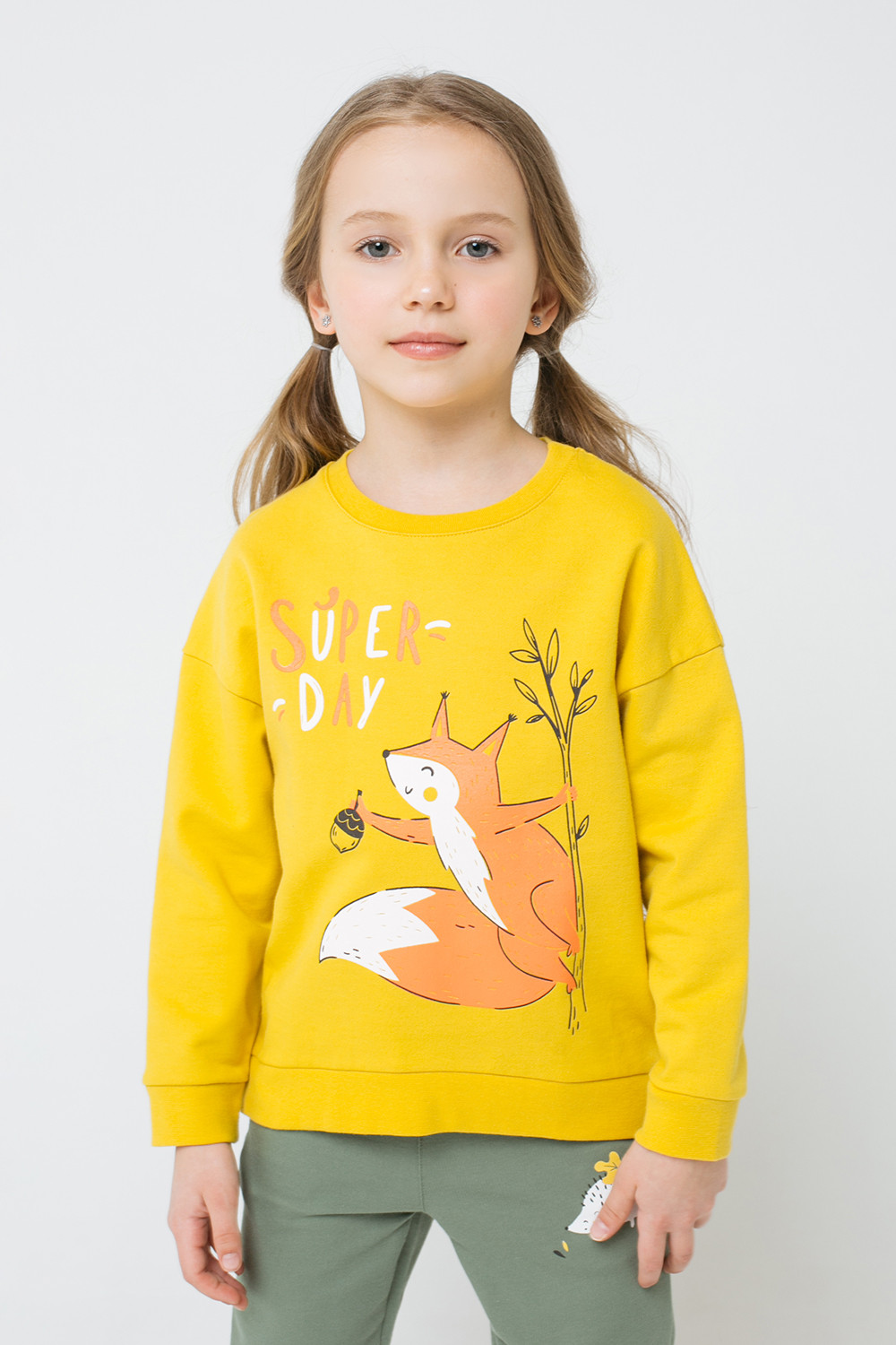 картинка Джемпер для девочки Crockid К 301383 светлая горчица к1270 от магазина детских товаров ALiSa
