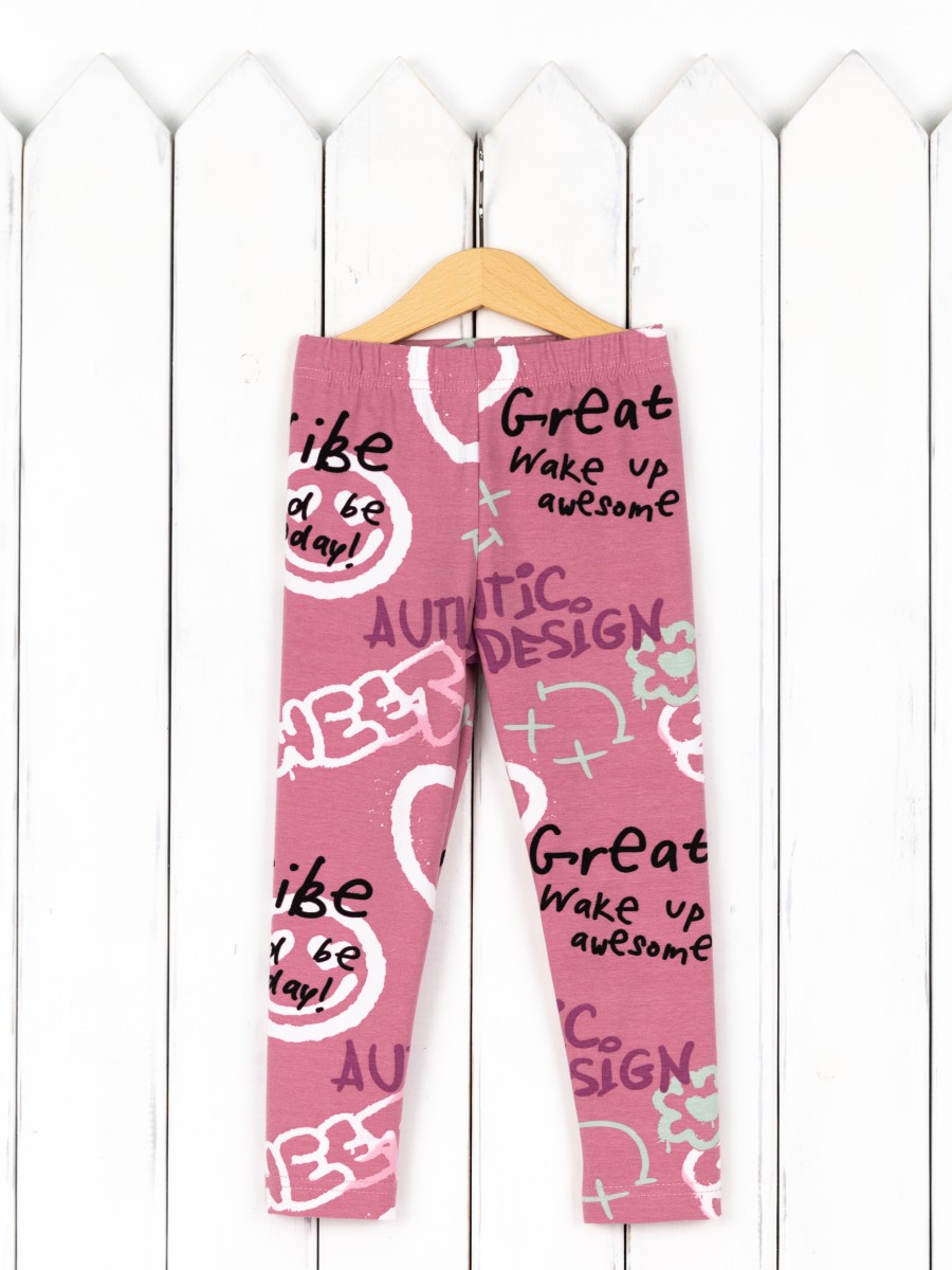 картинка Легинсы для девочки Baby Boom П66/14-К Граффити Б117 от магазина детских товаров ALiSa