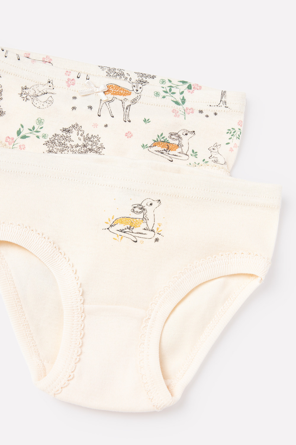 картинка Трусы для девочки Crockid К 1904-3 сливки, олененок (олененок) от магазина детских товаров ALiSa
