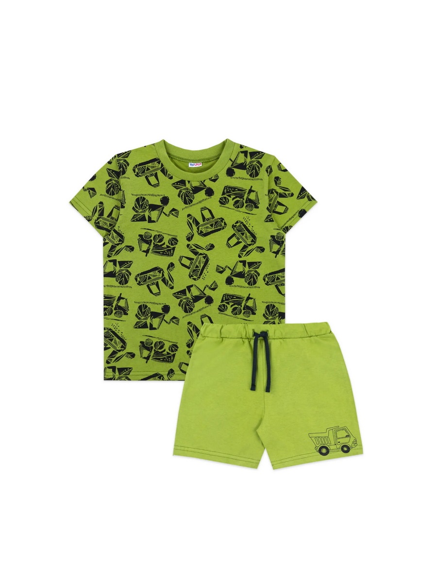 картинка Комплект для мальчика YLA 7752102602 Хаки техника от магазина детских товаров ALiSa